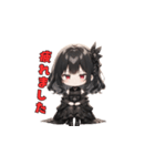 漆黒の小悪魔ガール（個別スタンプ：28）