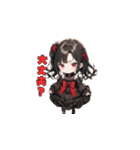 漆黒の小悪魔ガール（個別スタンプ：30）