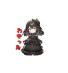 漆黒の小悪魔ガール（個別スタンプ：39）