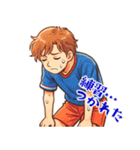 サッカー 男子 部活 スポーツ  (小)（個別スタンプ：6）