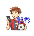 サッカー 男子 部活 スポーツ  (小)（個別スタンプ：18）