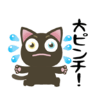黒猫のオッドアイちゃん【日常】デカ文字（個別スタンプ：31）