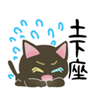 黒猫のオッドアイちゃん【日常】デカ文字（個別スタンプ：33）