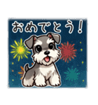 夏のシュナウザー（個別スタンプ：31）
