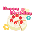 かわいい誕生日＆年中行事♪お祝い（個別スタンプ：1）