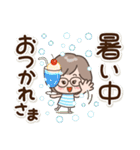 素敵シニアの梅雨と夏【文字大きめ】8（個別スタンプ：3）