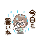 素敵シニアの梅雨と夏【文字大きめ】8（個別スタンプ：7）