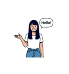 こんにちは！世界中の笑顔たち（個別スタンプ：3）