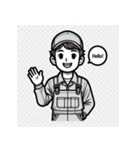 こんにちは！世界中の笑顔たち（個別スタンプ：15）