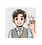 こんにちは！世界中の笑顔たち（個別スタンプ：20）
