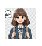 こんにちは！世界中の笑顔たち（個別スタンプ：28）