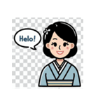 こんにちは！世界中の笑顔たち（個別スタンプ：36）