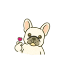 フレンチブルドッグのスタンプです。（個別スタンプ：4）