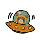 ラクちゃんの楽しいスタンプ（個別スタンプ：3）