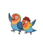 コザクラインコの夏（個別スタンプ：3）