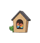 コザクラインコの夏（個別スタンプ：4）