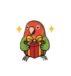 コザクラインコの夏（個別スタンプ：16）