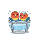 コザクラインコの夏（個別スタンプ：23）