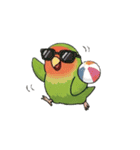 コザクラインコの夏（個別スタンプ：40）