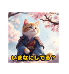 可愛らしいぬこ侍（個別スタンプ：10）