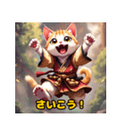 可愛らしいぬこ侍（個別スタンプ：11）