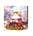可愛らしいぬこ侍（個別スタンプ：18）