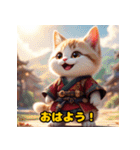 可愛らしいぬこ侍（個別スタンプ：35）