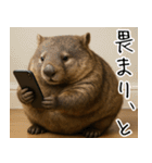 きゅーとウォンバット01（個別スタンプ：10）