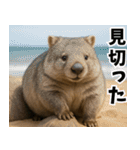 きゅーとウォンバット01（個別スタンプ：35）