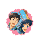 幸せみんなに感謝（個別スタンプ：1）