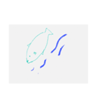 人の顔を描きました（個別スタンプ：1）