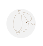 人の顔を描きました（個別スタンプ：3）