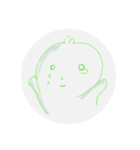 人の顔を描きました（個別スタンプ：7）