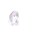 人の顔を描きました（個別スタンプ：18）