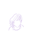 人の顔を描きました（個別スタンプ：19）