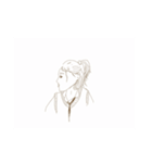 人の顔を描きました（個別スタンプ：23）