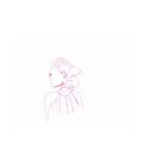人の顔を描きました（個別スタンプ：27）