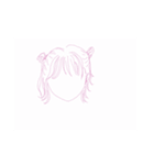 人の顔を描きました（個別スタンプ：30）