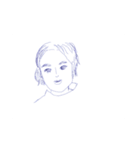 人の顔を描きました（個別スタンプ：31）