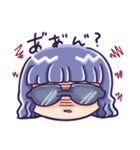 青いサングラス（個別スタンプ：3）