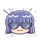 青いサングラス（個別スタンプ：4）