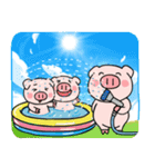 子ブタ3きょうだい 13  夏スタンプ（個別スタンプ：19）