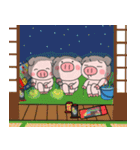 子ブタ3きょうだい 13  夏スタンプ（個別スタンプ：30）
