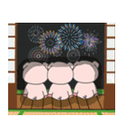 子ブタ3きょうだい 13  夏スタンプ（個別スタンプ：31）