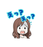 ゆるパーマ女性の日常スタンプ（個別スタンプ：5）