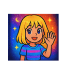 [アレンジ用]Y2Kガール（ギャラクシー2）（個別スタンプ：2）