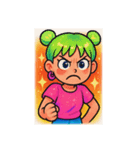 [アレンジ用]Y2Kガール（ギャラクシー2）（個別スタンプ：7）
