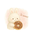 スイーツ×うさぎ ふんわりスタンプ（個別スタンプ：10）