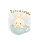 スイーツ×うさぎ ふんわりスタンプ（個別スタンプ：14）