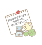 まんまるお顔の女のコ② 日常会話 挨拶（個別スタンプ：21）